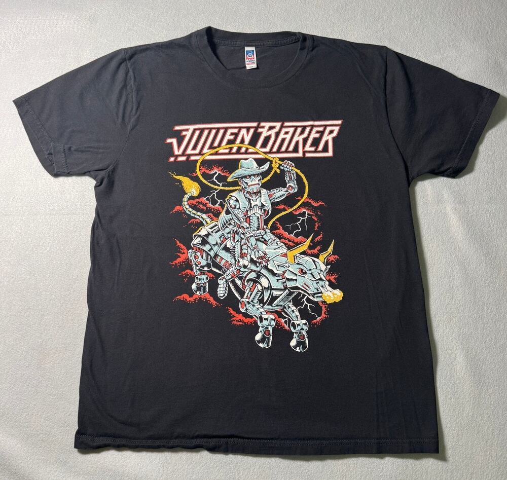 Julian Baker Tour Shirt Royal Apparel Made In USA boy genius Size Large